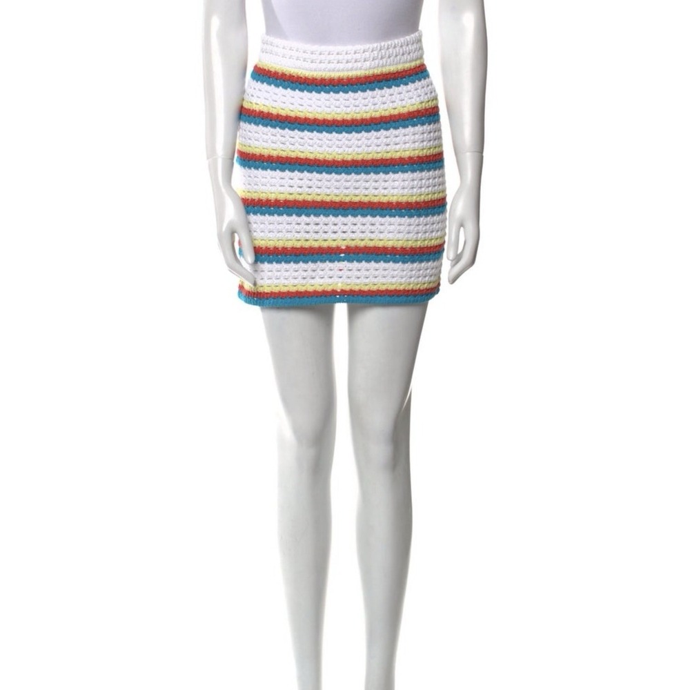 NWT Solid & Striped Womens Medium Crochet  Skirt